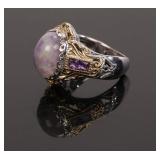 MICHAEL VALITUTTI SILVER/GOLD PURPLE JADE/AMETHYST