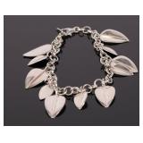 RLM Studio STERLING SILVER LEAF CHARM BRACELET