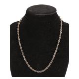 ITALIAN STERLING SILVER NECKLACE 23"