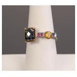 MICHAEL VALITUTTI GEMSTONE GOLD STERLING RING