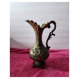 Vintage Italian Floral Brass Embossed Design