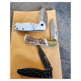 3 Ozark Traill Never Sharpened Pocket Knives
