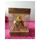 Elgin Collectible Mini Clock Bear In The HoneyPot