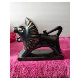 Vintage Art-Deco style Black Lion From Japan