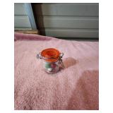Small Wire Lid Jar Of Marbles