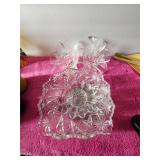 Antique Vintage Crystal Bowl @ Mikasa Frosted Bow