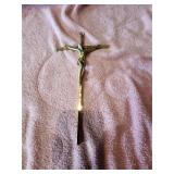 BRASS JESUS ON THE CROSS