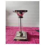 Clear Glass Pedestal Candle Holder