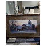 Large Framed Pitcher About 40 X 24 Artist