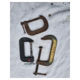 3 C Clamps 1 Large,..1 Medium..1 Small