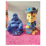 2 Piggy Banks Paw Patrol & Buddha