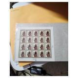Am.Toleware 20 Stamps Collectible 1 Unused Sheet