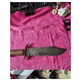 About 15' Long Bowie Knife Hand Made Appears