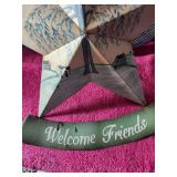 Wooden Wheel Hand Made & Primitive Metal Star