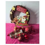 Merry Christmas Wreath Door Hanger