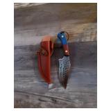 DeMarcus Steel Fixed Blade Huntin Knife WithSheath