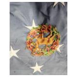 Porcelian Christmas Deer Ornament