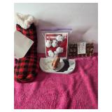 New Christmas Lot  Of Socks Bulbs & More All New
