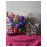 2 Bags New Christmas Bulbs & Ornaments