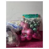 4 Bags New Christmas Ornaments Wash Cloth & More