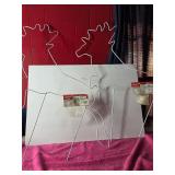 @ New Wire Deer Yard Ornaments & 2 Christmas