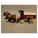 Horse Drawn The Golden Rule Coin Bank - ERTL Collectibles - 9'L x 3'H