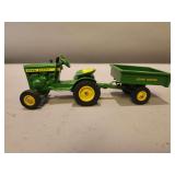 John Deere 110 Lawn & Garden Tractor with Yard Cart - ERTL - 8'L x 2'H