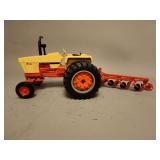Case Agri King 970 Plow Tractor with 4 Bottom Plow - ERTL -  18'L x 8'H
