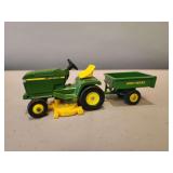 John Deere Lawn & Garden Tractor with Yard Cart - ERTL - 8'L x 3'H
