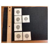 6 Jefferson Coins