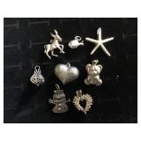 8 Sterling Pendants