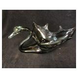 Glass Swan Bowl