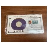 1926 Peace Silver Dollar w/ Stamps