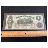 Uncirculated $1 from Sussex Bank of NJ