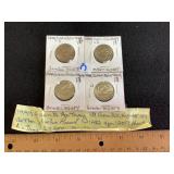 4 1999 Susan B Anthony $1 Coins