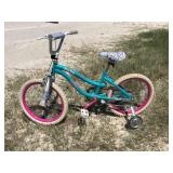 Girls Bike w/Training Wheels