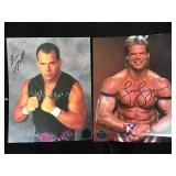 2 Pro Wrestling Autograph Photos