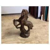 Wood Horse Figurine