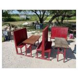 5 Pc. Double Booth Dinette Set