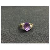 Amethyst Heart Ring