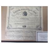 1863 Confederate $500 War Bond with Coupons