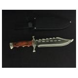 15" Spiked Bowie Knife