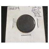 1865 US 2 Cent Piece (Very Rare) VF