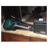 Sunlike Electric or Acoustic Guitar w/Korg Tuner