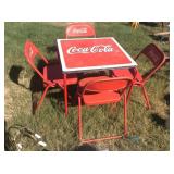 Coca Cola Table and Chairs