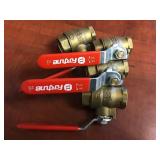 4 brass Ball Valves