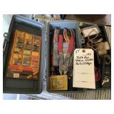 Tackle Box w/misc Electric Fittings & Parts