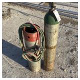 Oxygen and Acetylene Bottles w/ Cart Carrier