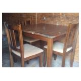 Wood Table w/ 3 Chairs