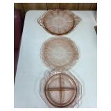 3 Pc  Vintage Mayfair Pink Dish Set